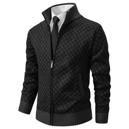 Variant image for Herre Cardigan Jacquard Blød Stof til Mænd-25