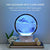 Bordlampe Hvid 3D Sandanimation Glas Kunstnerisk Design-5