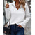 Kvinders V-hals Sweater i Blød Bomulds- og Silke Blanding 2