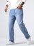 Mænds Jeans Afslappet Design Lige Ben Denim-4