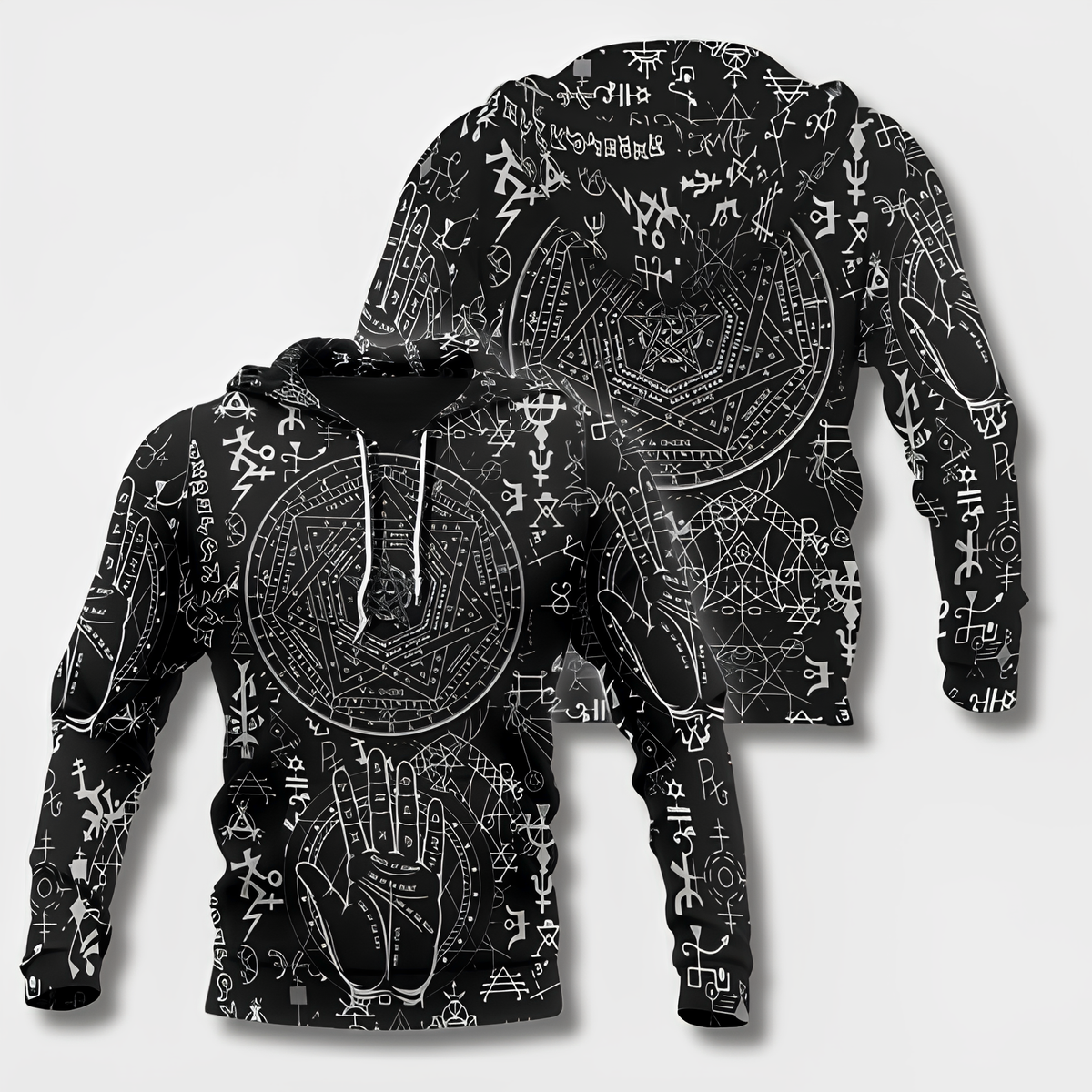 Variant image for Hoodies Mænd Viking Stil Hættetrøje 100% Bomuld-41