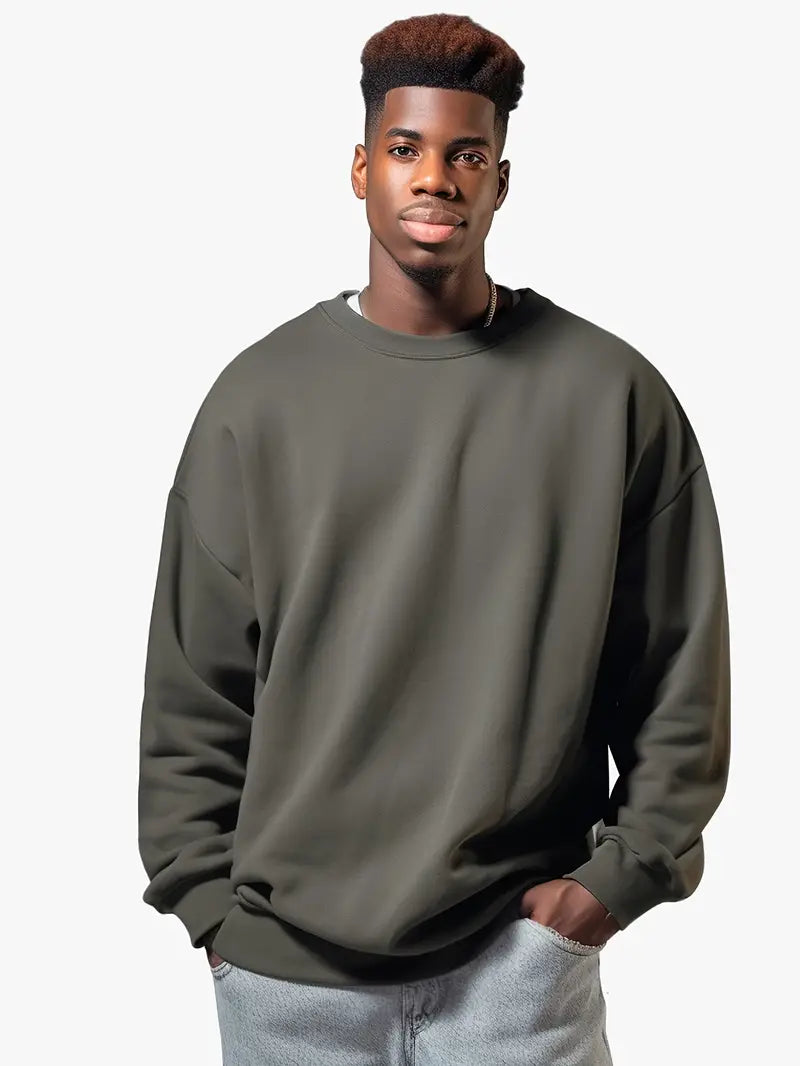 Variant image for Herre Pullover Casual Rundhalset Blødt Materiale-17