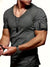 Variant image for Herre T Shirt V-Hals Casual Letvægts 100% Bomuld Hvid T Shirt Mænd-42