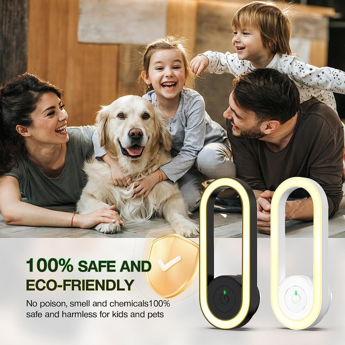 Mænds Elektrisk Mückenkiller Hvid Effektiv Sikker Myggebeskytter-2