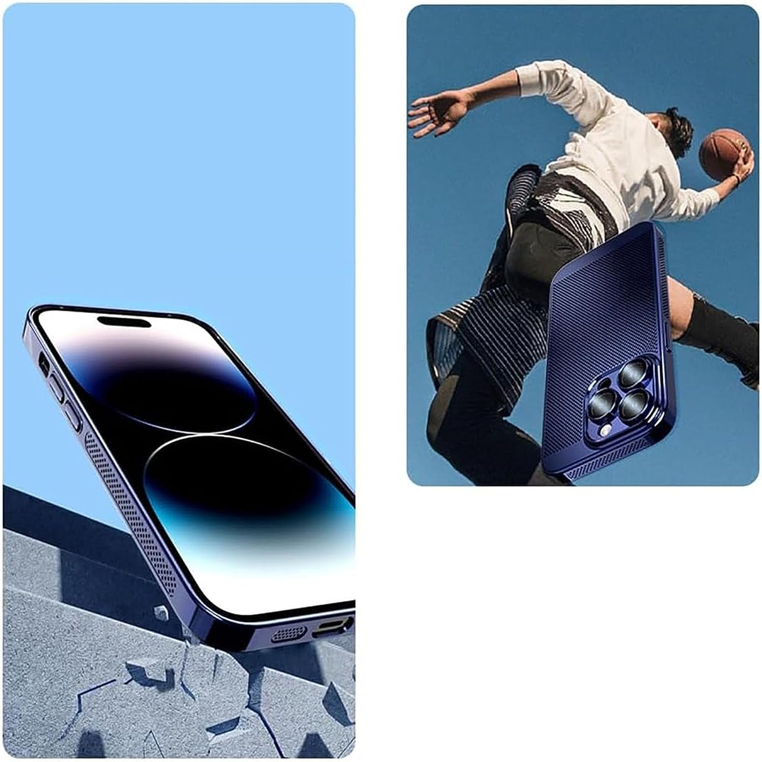 Mænds Telefonhülle Grå Slank Galvaniseret Materiale-3