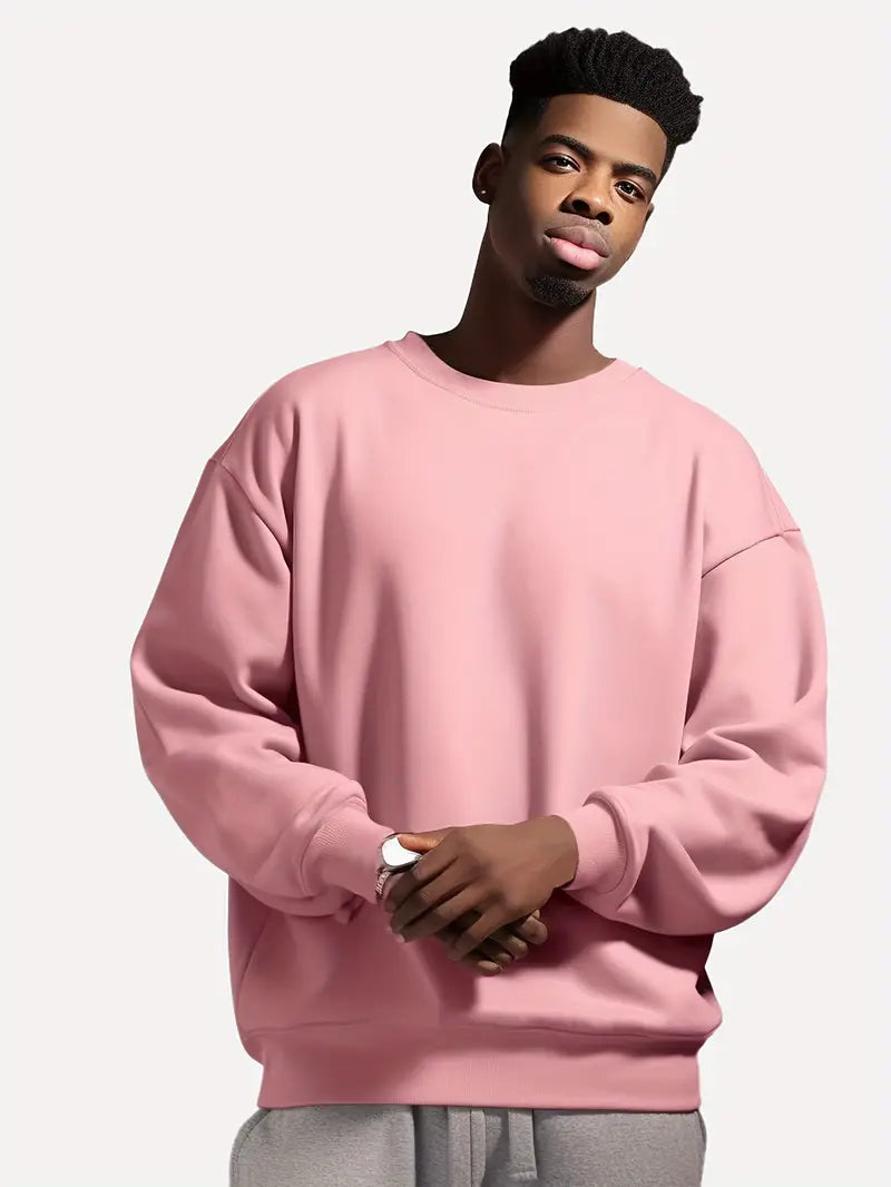 Herre Pullover Casual Rundhalset Blødt Materiale-3