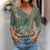 Kvinders Bluse med Lange Ærmer Blomsterprint 4