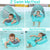 Børns Schwimmtrainer Blå Justerbar PVC 360° Sikkerhed-5