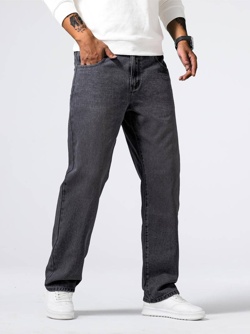 Variant image for Mænds Jeans Afslappet Design Lige Ben Denim-33