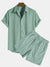 Herre Corduroy Sæt Trendy Design Blødt Materiale