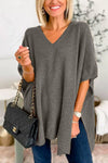 Variant image for Herre Pullover Grå Løs Stil 100% Kaschmir-1