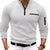 Herre Sportpolo Shirt Monokrom Ståkrave 100% Bomuld-1