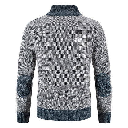 Herre Vest med Lynlås og Blød Indersweater i Luksusmateriale