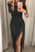 Variant image for Kvinders Lang Kjole Off-Shoulder Satin Elegant Flatterende Snit-9