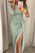 Variant image for Kvinders Lang Kjole Off-Shoulder Satin Elegant Flatterende Snit-41