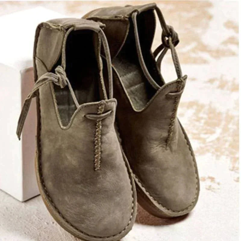 Dame Lædersko Tidløs Stil Komfortabel Læder-2