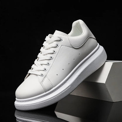 Herre Sneakers Urban Stilfuld Læder Med Stødabsorberende Sål 3