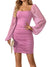 Damer Mini Kjole Trendy Stil Komfortabel 1