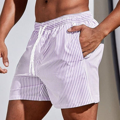 Badeshorts Mænd Stribet Design Til Strand og Pool 3
