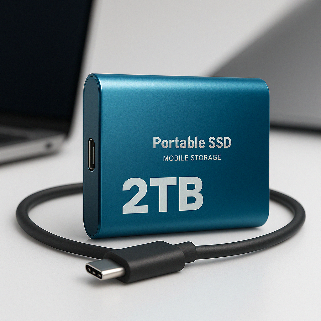 Bærbar SSD-lagring Ekstern højhastigheds USB-C 1050 MB/s 1