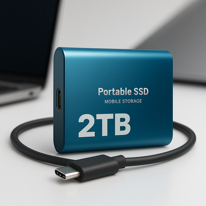 Bærbar SSD-lagring Ekstern højhastigheds USB-C 1050 MB/s 1