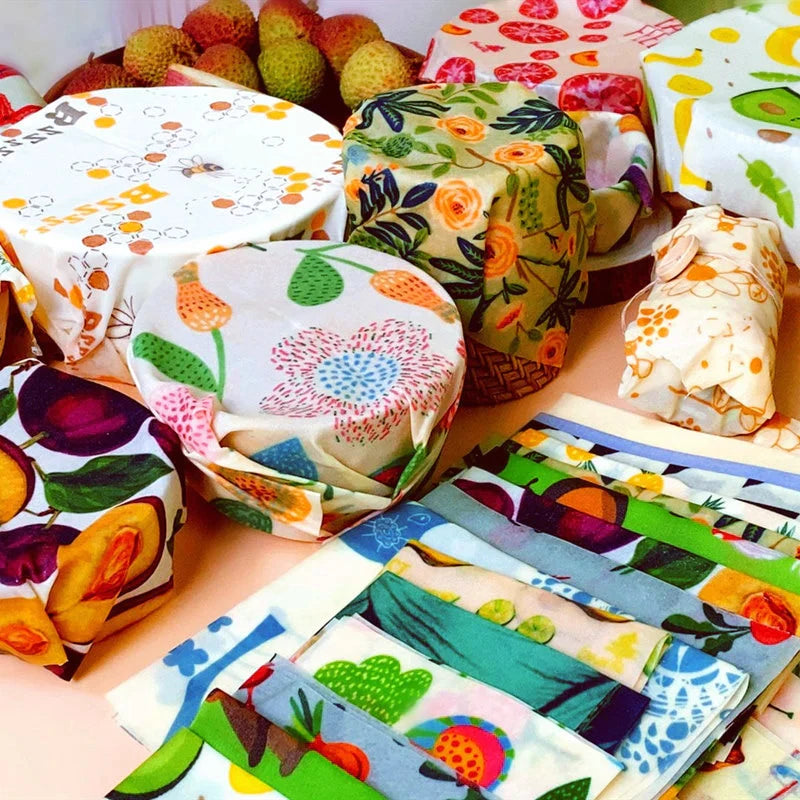 Beeswax Food Indpakning - Sæt med 3