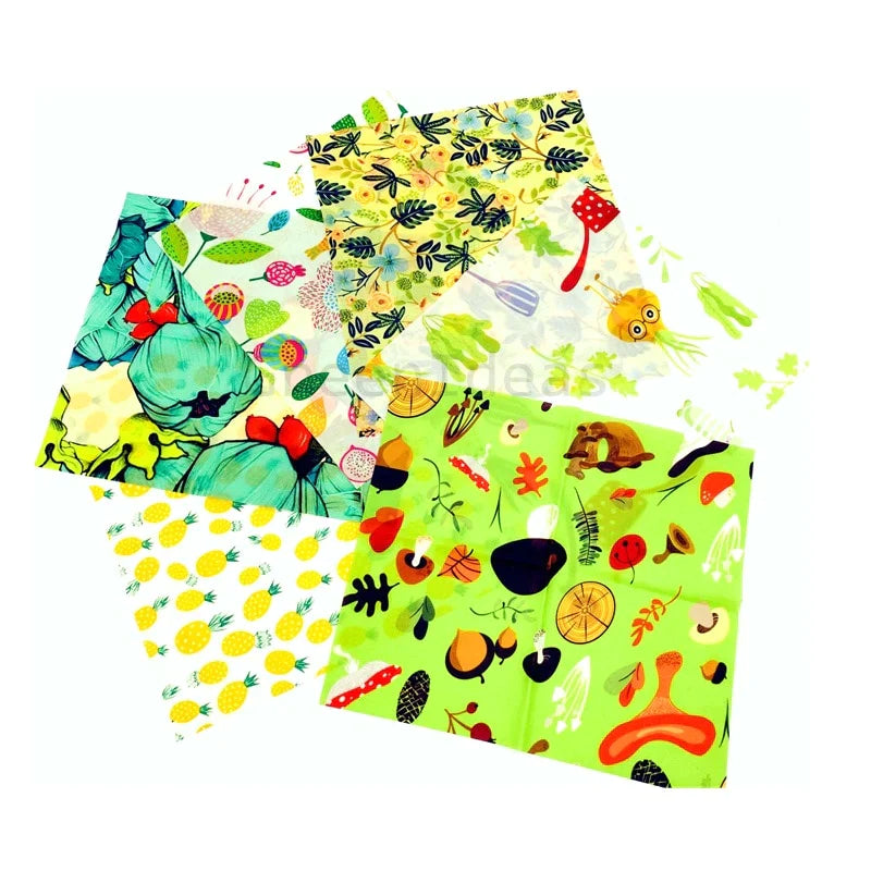 Beeswax Food Indpakning - Sæt med 3