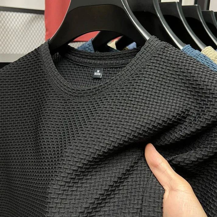 Herre T Shirt Korte Ærmer Åndbart Mesh Trænings T Shirt-6