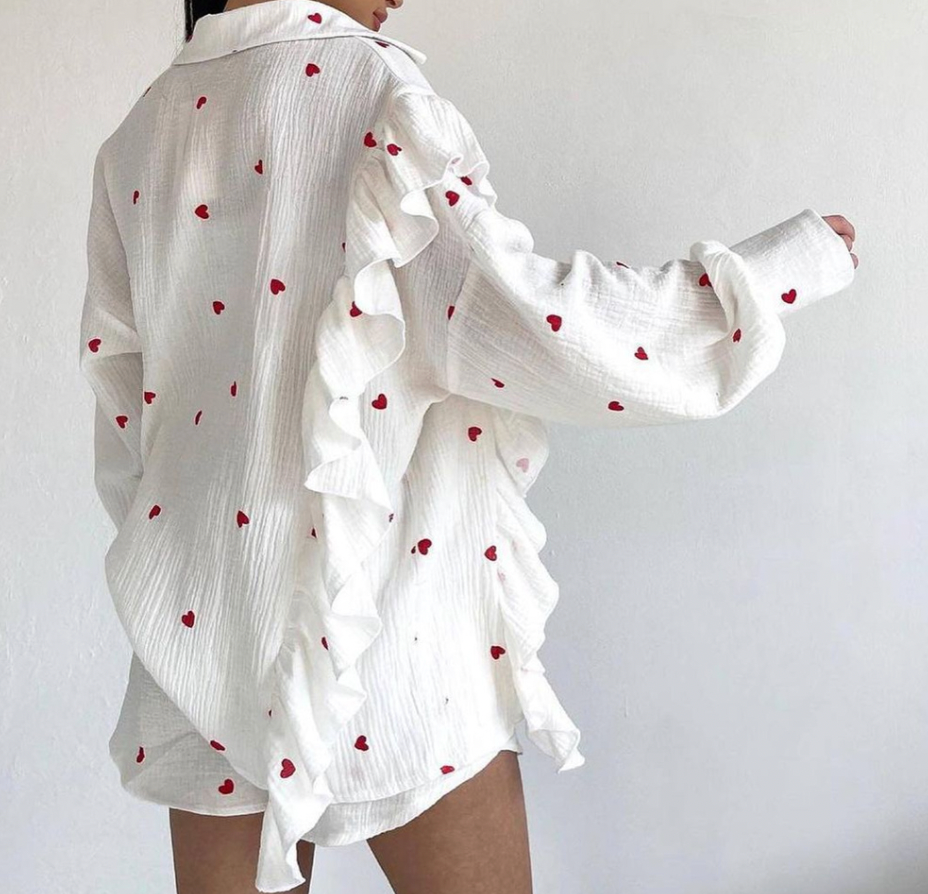 Herre Sæt T-shirt og Shorts Moderne 100% Bomuld-2