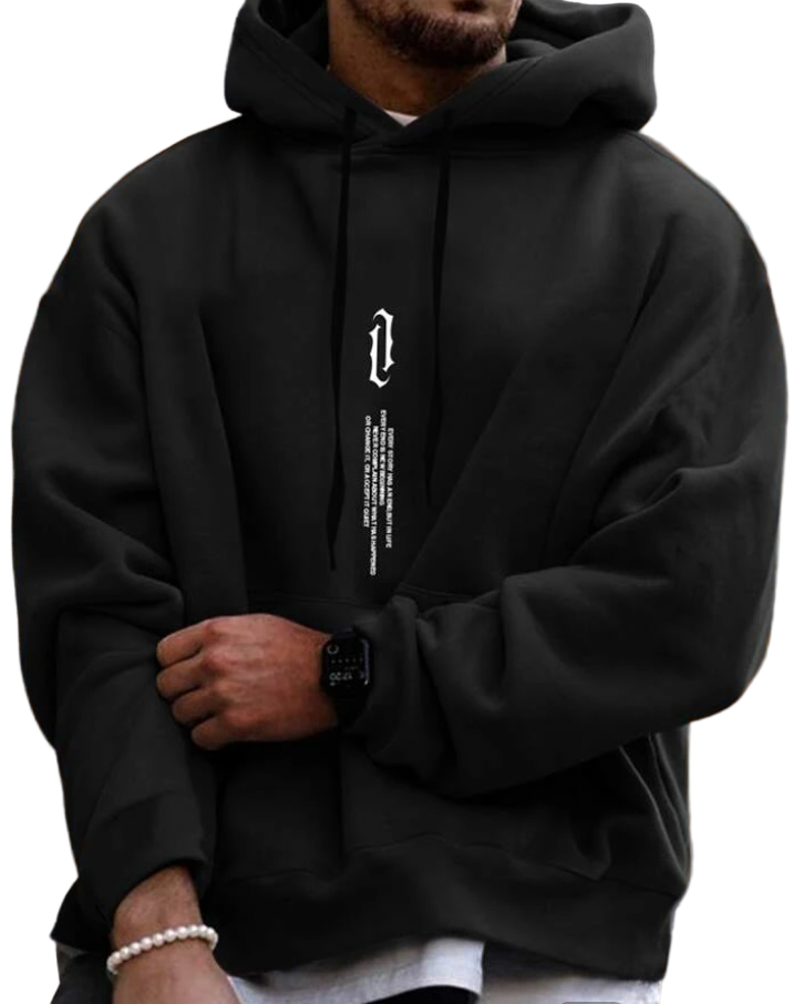 Hættetrøje Mænd Moderne Blød Materiale Komfortabel Stil 1