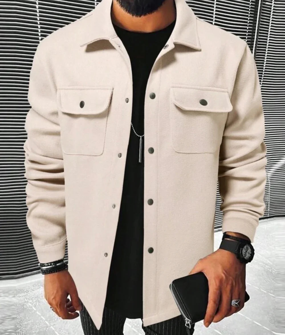 Variant image for Herre Shirt Varm Uld Moderne Snit-29