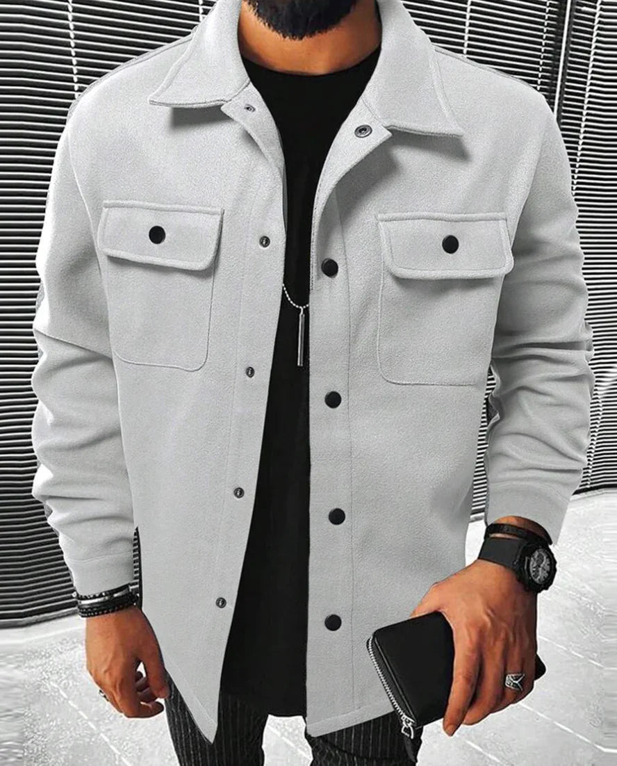Variant image for Herre Shirt Varm Uld Moderne Snit-22