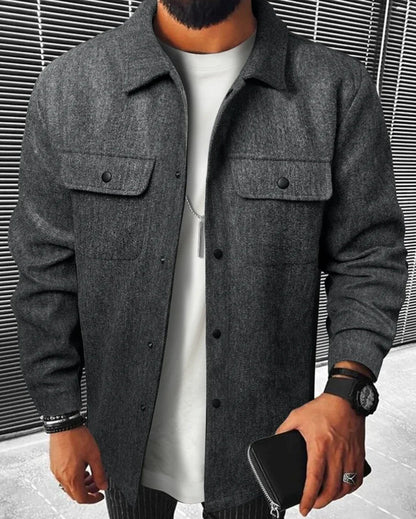 Variant image for Herre Shirt Varm Uld Moderne Snit-8
