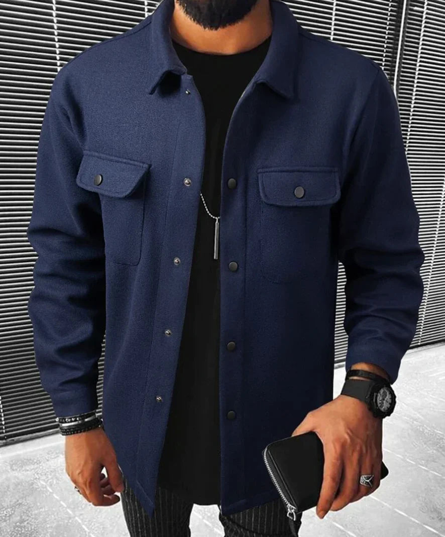 Variant image for Herre Shirt Varm Uld Moderne Snit-36