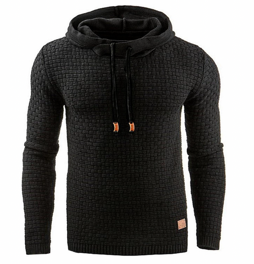 Hoodies Mænd Komfortabel 100% Bomuld Hættetrøje til Mænd Moderne Design-2