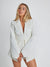 Variant image for Kvinders Blazer Hvid Elegant Gurtel Polyester-10