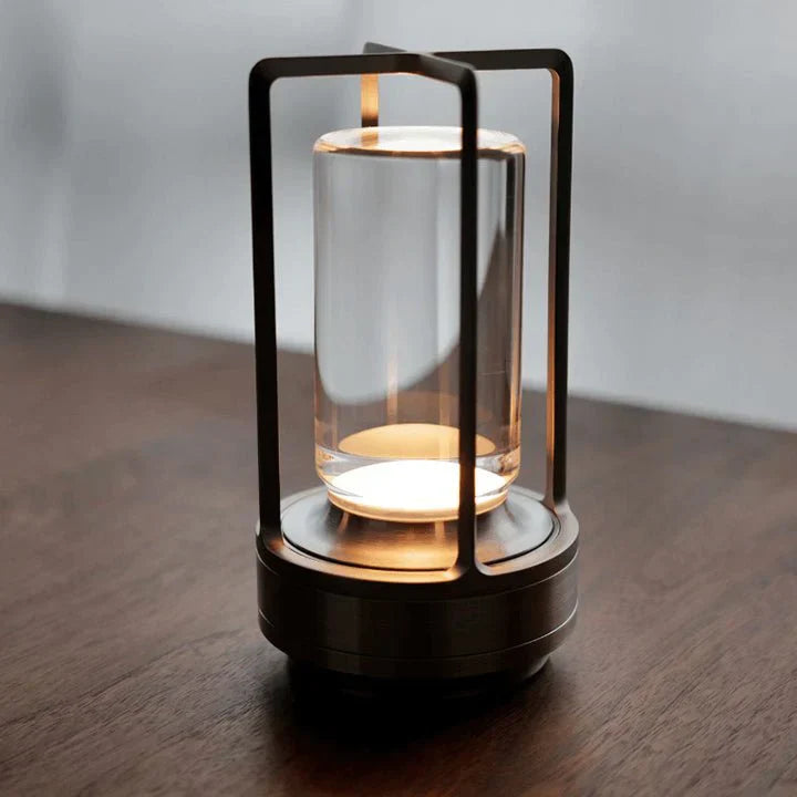Bordlampe med Krystal og Touch Panel 1