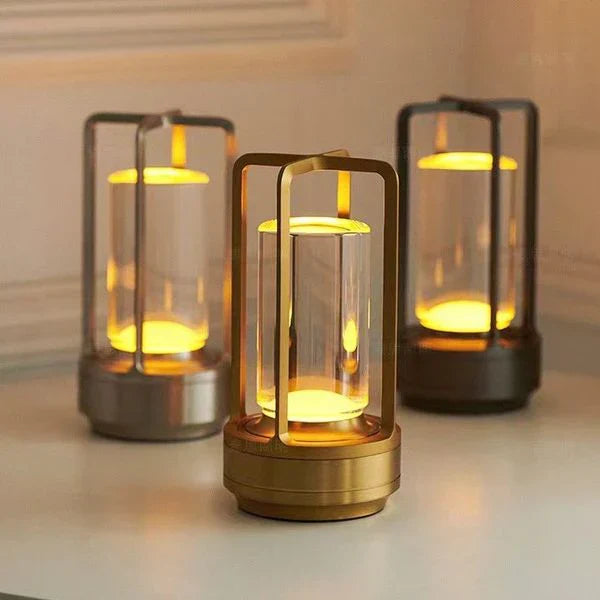 Bordlampe med Krystal og Touch Panel 2