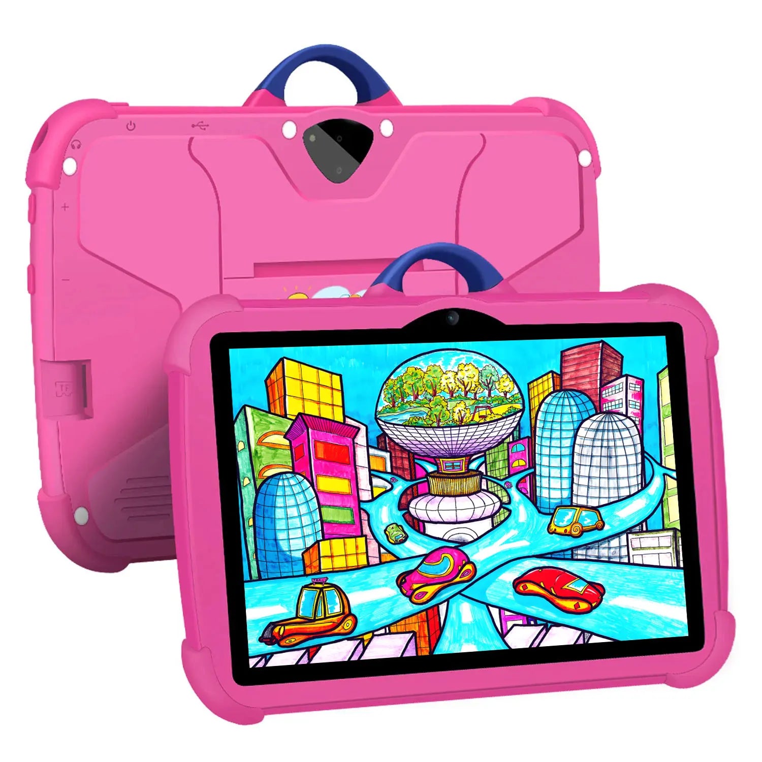 Børns 7.0 Tommer Tablet Tegneserie Mønster Quad-Core 0