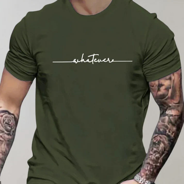 Variant image for Herre T Shirt Casual Rund Hals Bomuldsblanding-10