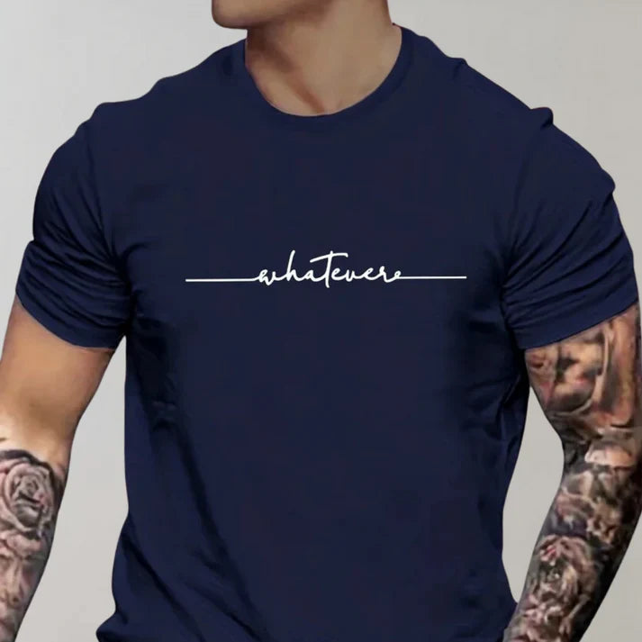 Variant image for Herre T Shirt Casual Rund Hals Bomuldsblanding-25