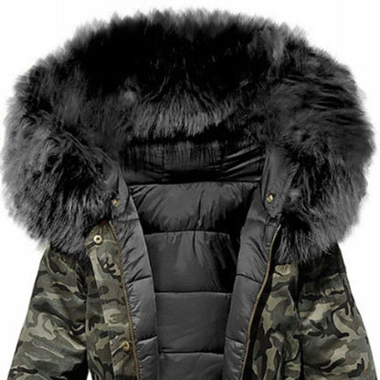 Camo vinterjakke til kvinder