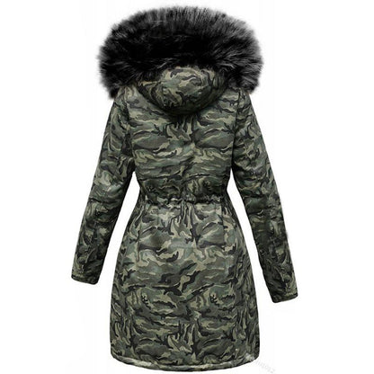 Camo vinterjakke til kvinder