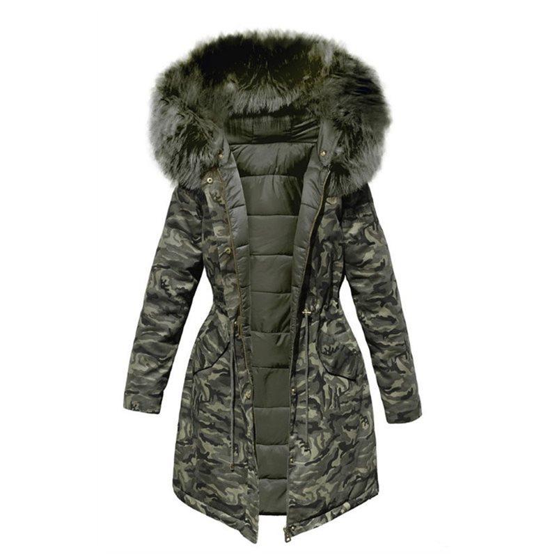 Camo vinterjakke til kvinder
