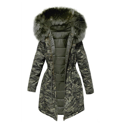 Camo vinterjakke til kvinder