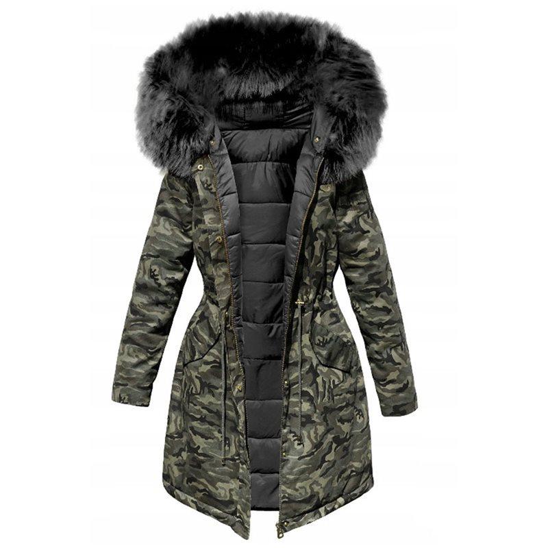 Camo vinterjakke til kvinder