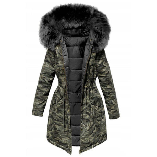 Camo vinterjakke til kvinder