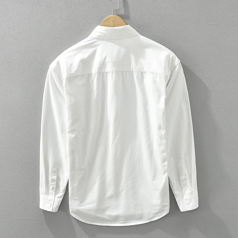 Herre Skjorte Patchwork Afslappet Bomuld