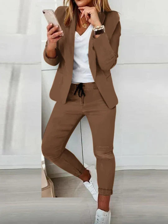 Variant image for Kvinders Blazer Sæt Elegant Uldmix-31