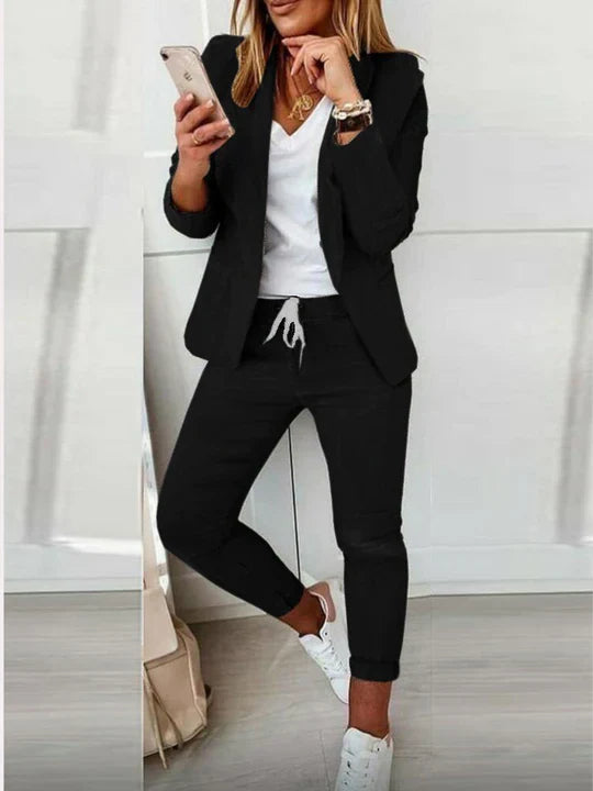 Variant image for Kvinders Blazer Sæt Elegant Uldmix-14